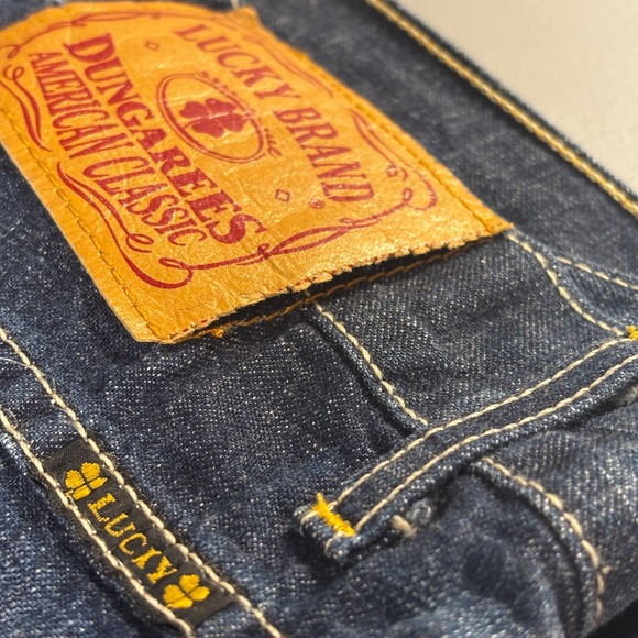 Lucky Brand Dungarees Jeans 36x32 Wide Leg Relaxed 2003 Gene Montesano USA Made - Picture 16 of 16